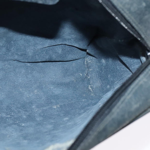 GUCCI GG Supreme Sherry Line Shoulder Bag PVC Navy Gold 119 02 087 Auth 137826