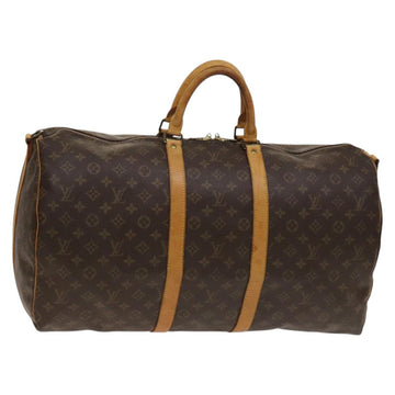 LOUIS VUITTON Monogram Keepall Bandouliere 55 Boston Bag M41414 LV Auth 137835
