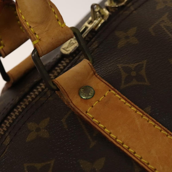 LOUIS VUITTON Monogram Keepall Bandouliere 55 Boston Bag M41414 LV Auth 137835