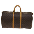 LOUIS VUITTON Monogram Keepall Bandouliere 55 Boston Bag M41414 LV Auth 137835-13