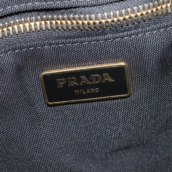 PRADA Camouflage Canapa GM Hand Bag Canvas Purple Gold Auth 137846