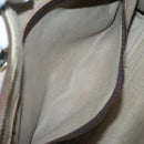 Christian Dior Trotter Canvas Hand Bag Brown Gold Auth 137848-12