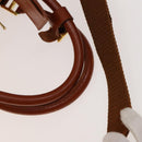 MCM Logogram Vicetos Boston Bag PVC Leather 2way Brown Gold Auth 137855-9