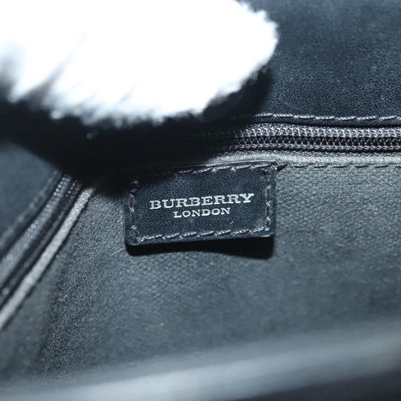 BURBERRY Nova Check Shoulder Bag PVC Beige Auth 137857