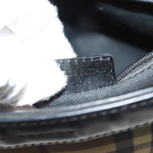 BURBERRY Nova Check Shoulder Bag PVC Beige Auth 137857