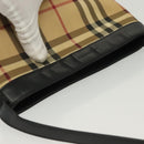 BURBERRY Nova Check Shoulder Bag PVC Beige Auth 137857-6