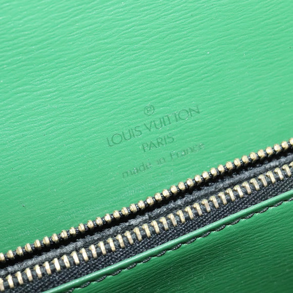 LOUIS VUITTON Epi Free Run Shoulder Bag Green Black M52414 LV Auth 137863