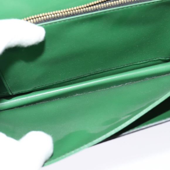 LOUIS VUITTON Epi Free Run Shoulder Bag Green Black M52414 LV Auth 137863