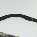 GUCCI GG Supreme Shoulder Bag PVC Navy Gold Auth 137864-8