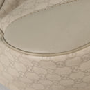 GUCCI GG Canvas Guccissima Shoulder Bag Leather Gold White 203504 Auth 137866-17