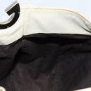 GUCCI GG Canvas Guccissima Shoulder Bag Leather Gold White 203504 Auth 137866-21