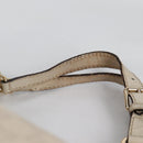 GUCCI GG Canvas Guccissima Shoulder Bag Leather Gold White 203504 Auth 137866-14