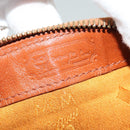 MCM Logogram Vicetos Boston Bag PVC Leather Brown Gold Auth 137869-10