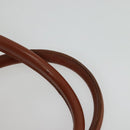 MCM Logogram Vicetos Boston Bag PVC Leather Brown Gold Auth 137869-8