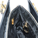 Salvatore Ferragamo Gancini Shoulder Bag Leather Black Gold Auth 137871-18