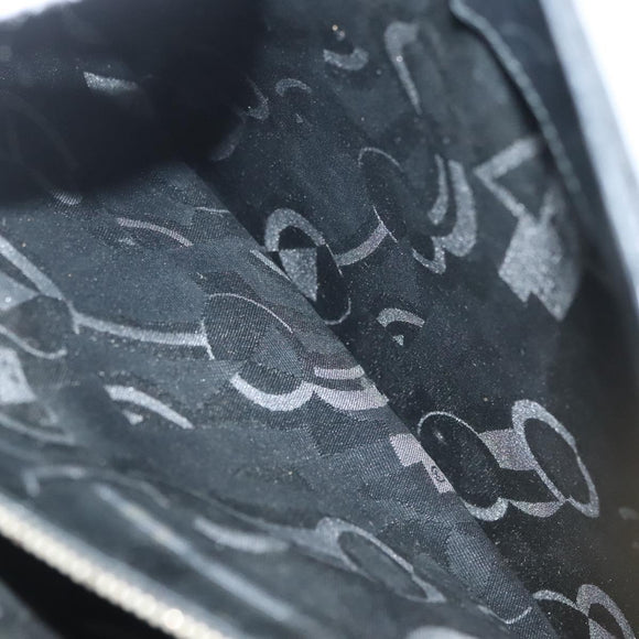 Salvatore Ferragamo Gancini Shoulder Bag Leather Black Gold Auth 137871