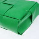 BOTTEGA VENETA Candy Cassette Shoulder Bag Leather Green Auth 137872-15