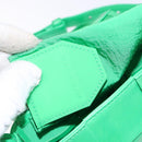 BOTTEGA VENETA Candy Cassette Shoulder Bag Leather Green Auth 137872-20