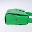 BOTTEGA VENETA Candy Cassette Shoulder Bag Leather Green Auth 137872-3