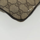 GUCCI GG Supreme Shoulder Bag PVC Beige Gold 201538 Auth 137883-9