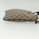 GUCCI GG Supreme Shoulder Bag PVC Beige Gold 201538 Auth 137883-3