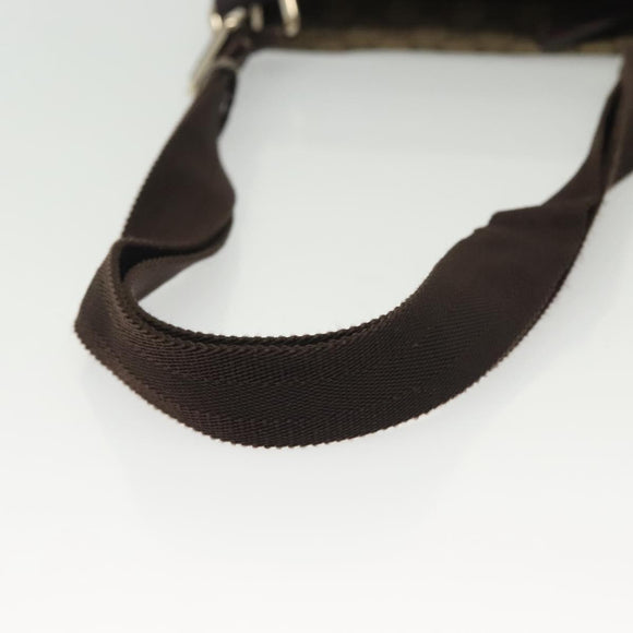 GUCCI GG Supreme Shoulder Bag PVC Beige Gold 201538 Auth 137883