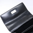 CELINE Macadam Canvas Hand Bag PVC Leather Black Gold Auth 137885A-9
