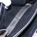CELINE Macadam Canvas Hand Bag PVC Leather Black Gold Auth 137885A-10