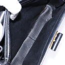 CELINE Macadam Canvas Hand Bag PVC Leather Black Gold Auth 137885A-23