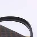 CELINE Macadam Canvas Hand Bag PVC Leather Black Gold Auth 137885A-8