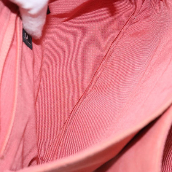 CHANEL Chain 2.55 Choco Bar Shoulder Bag Suede Pink Silver CC Auth 137890