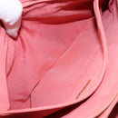 CHANEL Chain 2.55 Choco Bar Shoulder Bag Suede Pink Silver CC Auth 137890-21