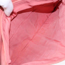 CHANEL Chain 2.55 Choco Bar Shoulder Bag Suede Pink Silver CC Auth 137890-22