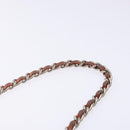 CHANEL Chain 2.55 Choco Bar Shoulder Bag Suede Pink Silver CC Auth 137890-8