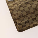 GUCCI GG Canvas Shoulder Bag Beige Silver 120841 Auth 137892-11