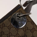 GUCCI GG Canvas Shoulder Bag Beige Silver 120841 Auth 137892-14