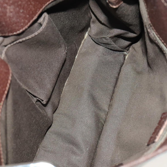 GUCCI GG Canvas Shoulder Bag Beige Silver 120841 Auth 137892