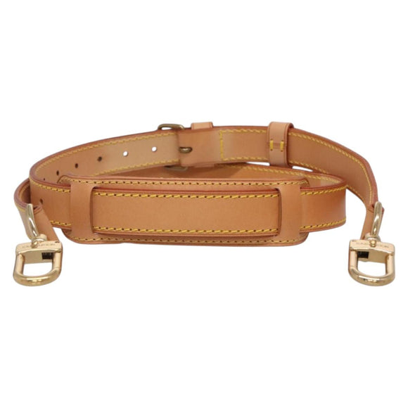 LOUIS VUITTON Adjustable Shoulder Strap Leather 34.6""-42.5"" Beige Auth 137897