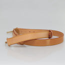 LOUIS VUITTON Adjustable Shoulder Strap Leather 34.6""-42.5"" Beige Auth 137897-4