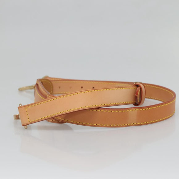 LOUIS VUITTON Adjustable Shoulder Strap Leather 34.6""-42.5"" Beige Auth 137897