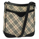 BURBERRY Nova Check Shoulder Bag Canvas Beige Auth 137902-1
