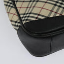 BURBERRY Nova Check Shoulder Bag Canvas Beige Auth 137902-16