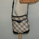 BURBERRY Nova Check Shoulder Bag Canvas Beige Auth 137902-22