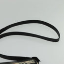 BURBERRY Nova Check Shoulder Bag Canvas Beige Auth 137902-14