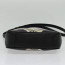 BURBERRY Nova Check Shoulder Bag Canvas Beige Auth 137902-5