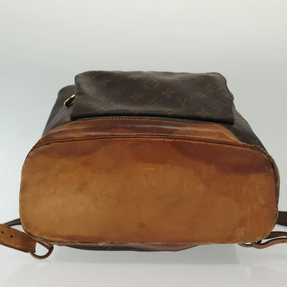 LOUIS VUITTON Monogram Montsouris GM Backpack M51135 LV Auth 137907