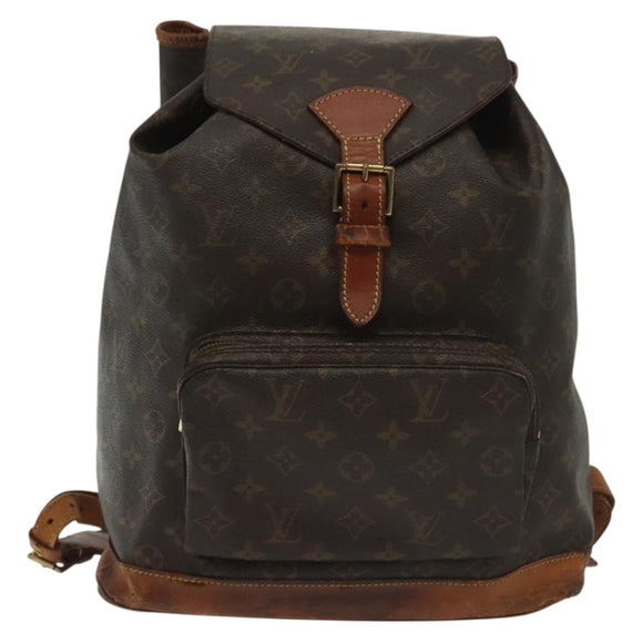 LOUIS VUITTON Monogram Montsouris GM Backpack M51135 LV Auth 137907