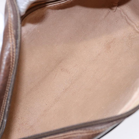 GUCCI GG Supreme Web Sherry Line Bag PVC Beige Gold 56 02 088 Auth 137908