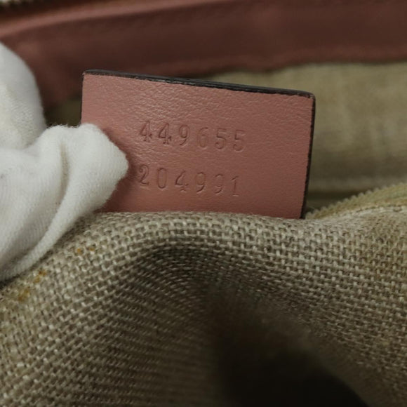 GUCCI Micro GG Canvas Micro Guccissima Bag Leather Outlet 449655 Auth 137915