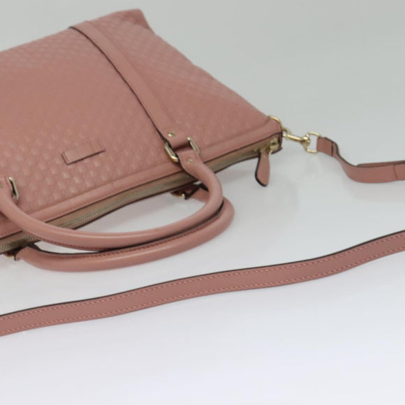 GUCCI Micro GG Canvas Micro Guccissima Bag Leather Outlet 449655 Auth 137915